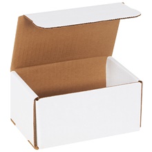 6 x 4 x 3" White Corrugated Mailers image