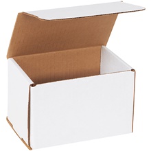 6 x 4 x 4" White Corrugated Mailers image