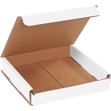 6 x 6 x 1" White Corrugated Mailers image