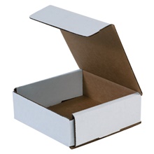 6 x 6 x 2" White Corrugated Mailers image