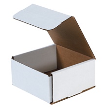 6 x 6 x 3" White Corrugated Mailers image