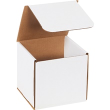 6 x 6 x 6" White Corrugated Mailers image