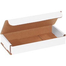 7 x 3 x 1" White Corrugated Mailers image