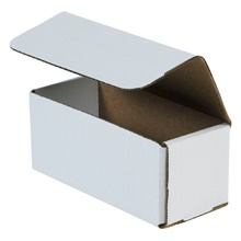 7 x 3 x 3" White Corrugated Mailers image