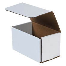 7 x 4 x 4" White Corrugated Mailers image