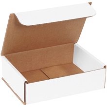 7 x 5 x 2" White Corrugated Mailers image