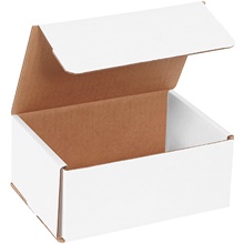 7 x 5 x 3" White Corrugated Mailers image