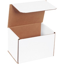 7 x 5 x 5" White Corrugated Mailers image