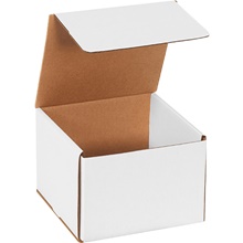 7 x 7 x 5" White Corrugated Mailers image