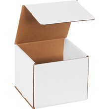 7 x 7 x 6" White Corrugated Mailers image