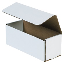 8 x 3 x 3" White Corrugated Mailers image