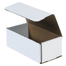 8 x 4 x 3" White Corrugated Mailers image