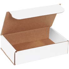 8 x 5 x 2" White Corrugated Mailers image