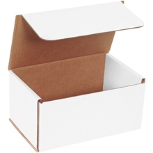 8 x 5 x 4" White Corrugated Mailers image