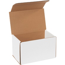 8 x 5 x 5" White Corrugated Mailers image