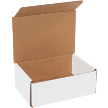 8 x 6 x 3" White Corrugated Mailers image