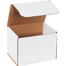 8 x 6 x 6" White Corrugated Mailers image