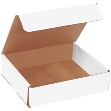 8 x 7 x 2" White Corrugated Mailers image