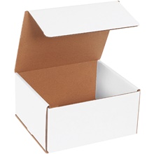 8 x 7 x 4" White Corrugated Mailers image