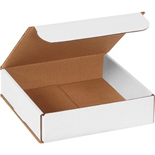 8 x 8 x 2" White Corrugated Mailers image