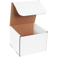 8 x 8 x 6" White Corrugated Mailers image