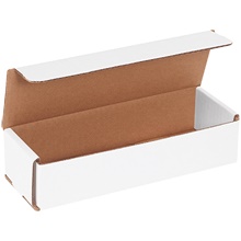 9 x 3 x 2" White Corrugated Mailers image