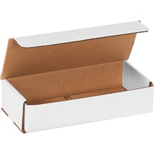 9 x 4 x 2" White Corrugated Mailers image