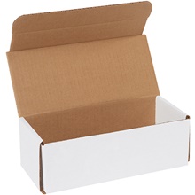 9 x 4 x 3" White Corrugated Mailers image