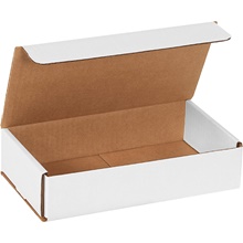 9 x 5 x 2" White Corrugated Mailers image