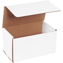 9 x 5 x 5" White Corrugated Mailers image