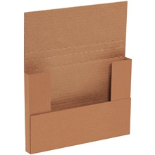 9 5/8 x 6 5/8 x 1 1/4" Kraft Easy-Fold Mailers image