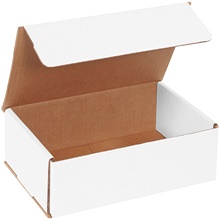 9 x 6 x 3" White Corrugated Mailers image