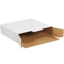 12 1/8 x 11 5/8 x 2 5/8" White Side Loading Locking Mailers image