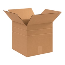 12 x 12 x 10" Multi-Depth Corrugated Boxes image