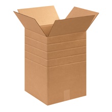 12 x 12 x 18" Multi-Depth Corrugated Boxes image