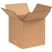 6 x 6 x 6" Multi-Depth Corrugated Boxes image