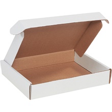 12 x 8 x 2 3/4" White Deluxe Literature Mailers image