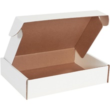 14 x 10 x 3" White Deluxe Literature Mailers image