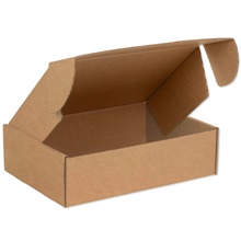 15 1/8 x 11 1/8 x 4" Kraft Deluxe Literature Mailer image