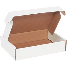 9 x 6 1/4 x 2" White Deluxe Literature Mailers image