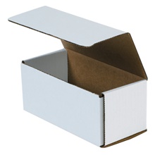 7 1/2 x 3 1/2 x 3 1/4" White Corrugated Mailers image