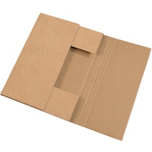 15 x 11 1/8 x 2" Kraft Easy-Fold Mailers image
