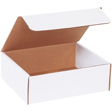 9 x 7 1/2 x 3" White Literature Mailers image