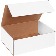 11 x 8 x 4" White Corrugated Mailers image