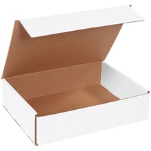 12 x 9 x 3" White Corrugated Mailers image