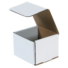 4 3/8 x 4 3/8 x 3 1/2" White Corrugated Mailers image