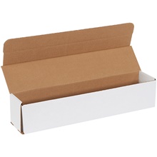 17 1/2 x 3 1/2 x 3 1/2" White Corrugated Mailers image