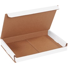 9 x 6 x 1" White Corrugated Mailers image