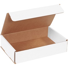 9 x 6 x 2" White Corrugated Mailers image