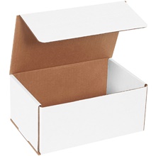 9 x 6 x 4" White Corrugated Mailers image